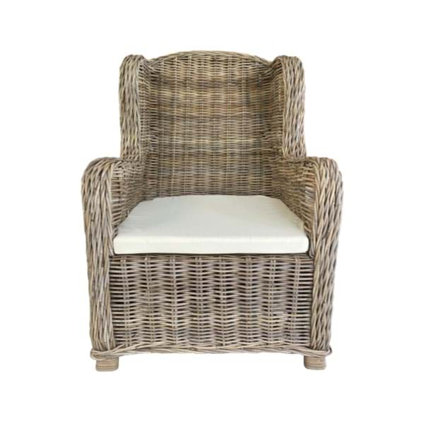 RATTAN ARMCHAIR W CUSHION A35799