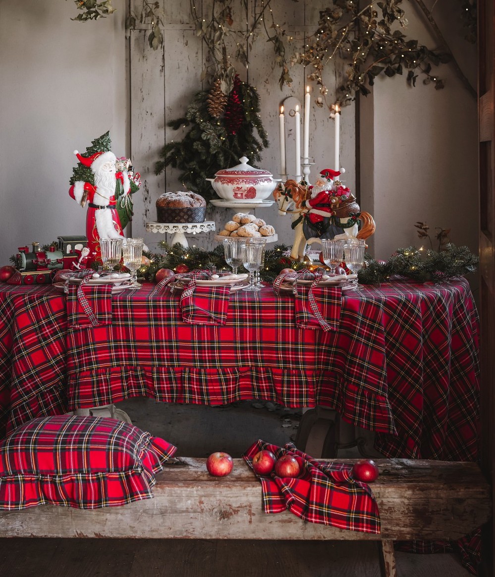 Consigli per ambientazioni natalizie con i tessuti scozzesi - Blog Blanc  MariClo